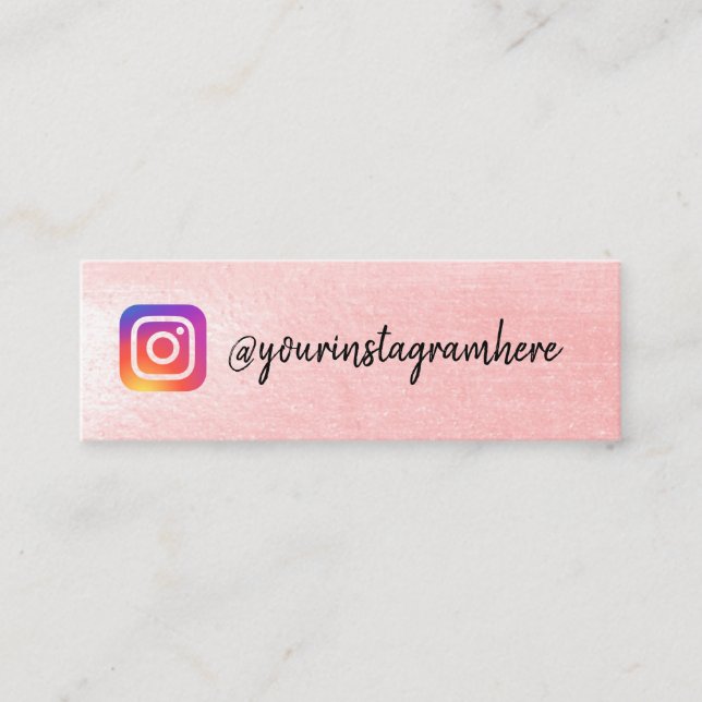 Minitarjeta De Visita instagram (Anverso)