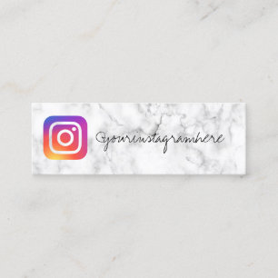 Minitarjeta De Visita Instagram de mármol