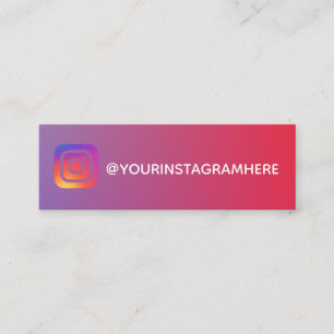 Minitarjeta De Visita instagram del color