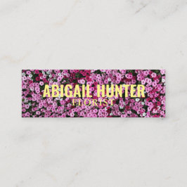 Minitarjeta De Visita Instagram personalizado de "flores en flor"
