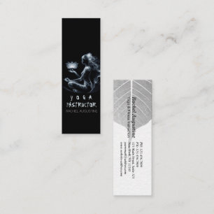 Minitarjeta De Visita Instructora de Yoga Loto Postura de Meditación Nie