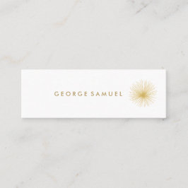 Minitarjeta De Visita Interior Designer Vintage Modernist Logo 