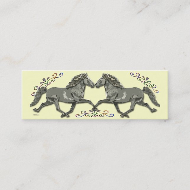 Minitarjeta De Visita Islandés del vintage (Anverso)