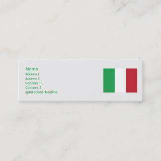 Minitarjeta De Visita Italia - Skinny