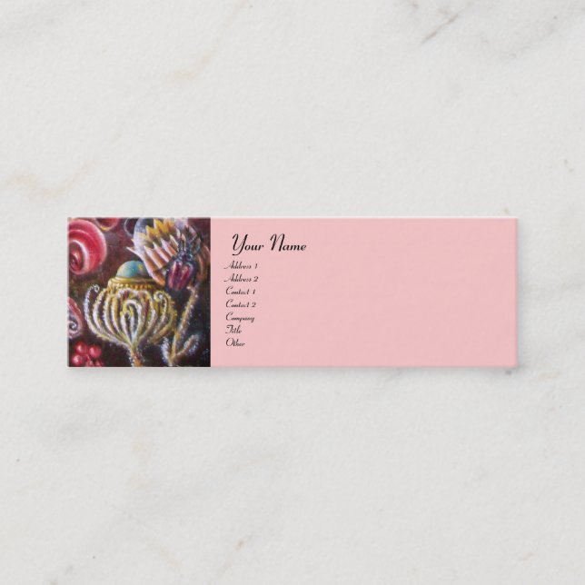 MINITARJETA DE VISITA JARDÍN DE FLORES DE MELISSA (Anverso)