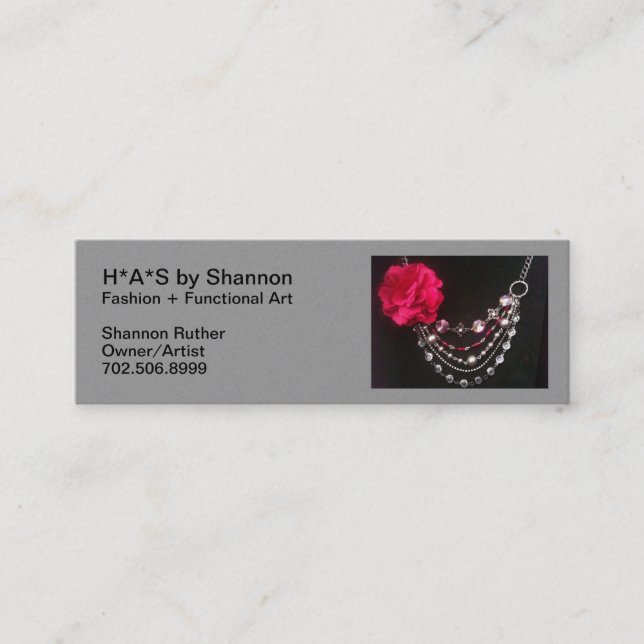 Minitarjeta De Visita Jewelry Company Business Cards (Anverso)