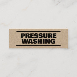 Minitarjeta De Visita Kraft de lavado de presión