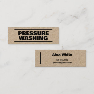 Minitarjeta De Visita Kraft de lavado de presión