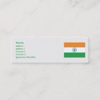 Minitarjeta De Visita La India - flaca