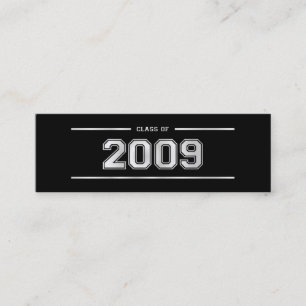 Minitarjeta De Visita La señal de la graduación carda - 2009 - la plat