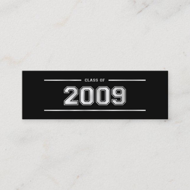 Minitarjeta De Visita La señal de la graduación carda - 2009 - la plata (Anverso)