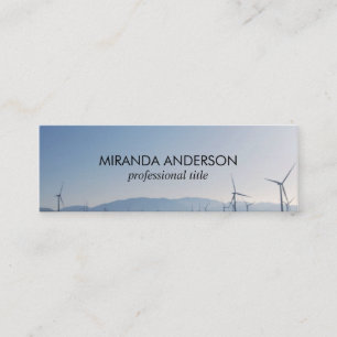 Minitarjeta De Visita Lado del campo de los molinos de viento