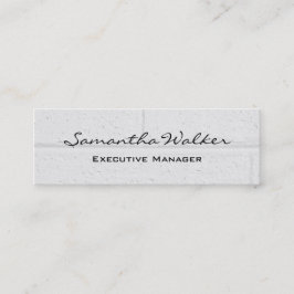 Minitarjeta De Visita Ladrillos modernos de pared gris claro delgado