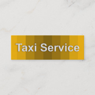 Minitarjeta De Visita Lámparas Taxi Blancas Sombras Amarillas Taxistas