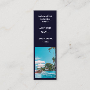 Minitarjeta De Visita Lanzamiento de libro   Diseño promocional mini aut