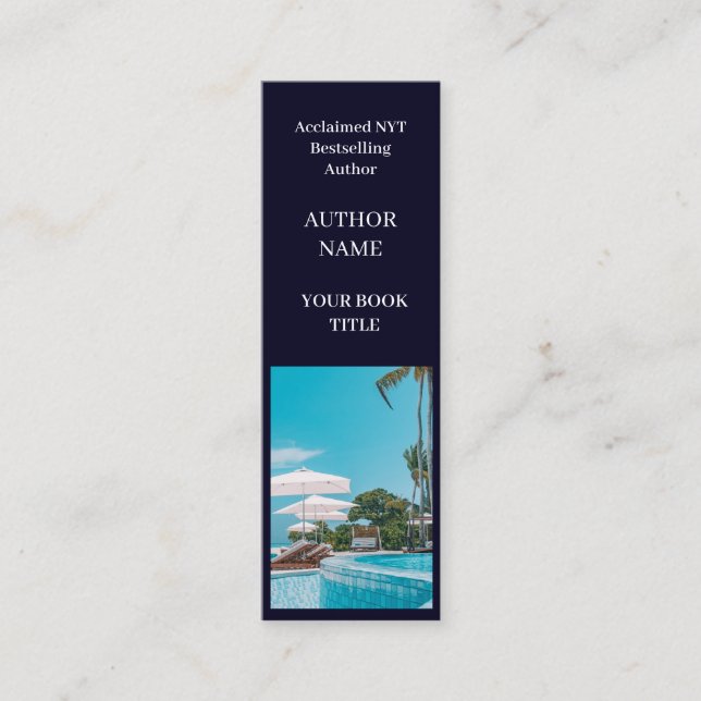 Minitarjeta De Visita Lanzamiento del libro | Diseño promocional Autor M (Anverso)