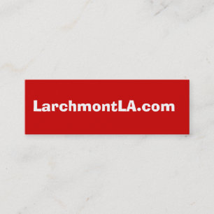Minitarjeta De Visita LarchmontLA.com