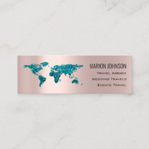 Minitarjeta De Visita Las inversiones financian el oro del mapa del