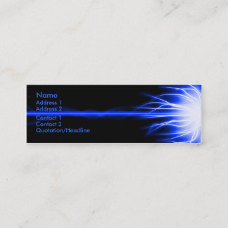 Minitarjeta De Visita Laser azul