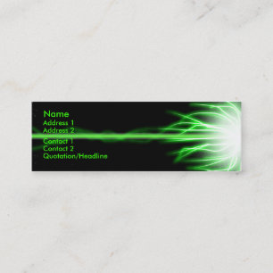 Minitarjeta De Visita Laser verde
