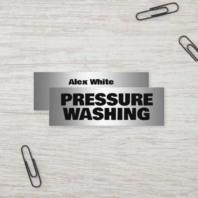 Minitarjeta De Visita Lavado de presión (Anverso/Reverso In Situ)