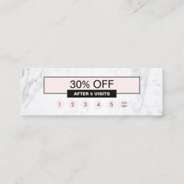 Minitarjeta De Visita Lealtad de mármol moderna creativa elegante del