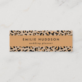 Minitarjeta De Visita Leopardo Print, Leopard Spots, Brown Leopard
