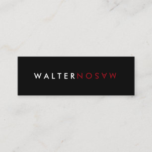 Minitarjeta De Visita Letra Flip