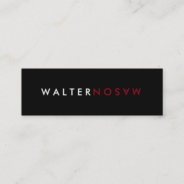 Minitarjeta De Visita Letra Flip (Anverso)