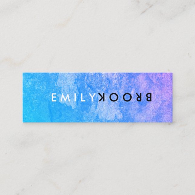 Minitarjeta De Visita Letra Flip (Anverso)