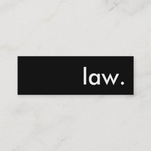 Minitarjeta De Visita ley.