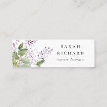Lilac Cottage Garden Watercolor Floral Bunch