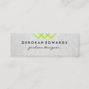 Minitarjeta De Visita Líneas geométricas elegantes