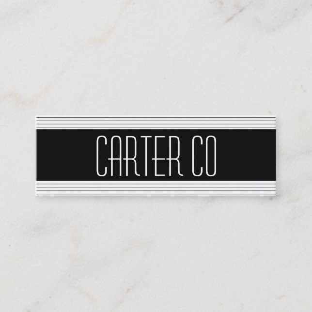 Minitarjeta De Visita Líneas horizontales (Anverso)