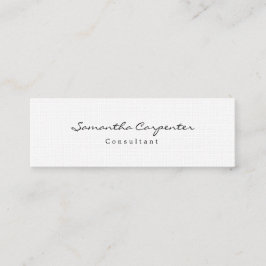 Minitarjeta De Visita Linen Atractivo Estilo sencillo sencillo Minimalis