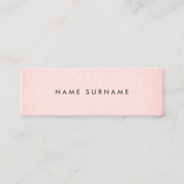 Minitarjeta De Visita Lino limpio profesional de Rubor de la disposición