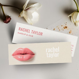 Minitarjeta De Visita Lips 3D rosadas Profesionales modernos