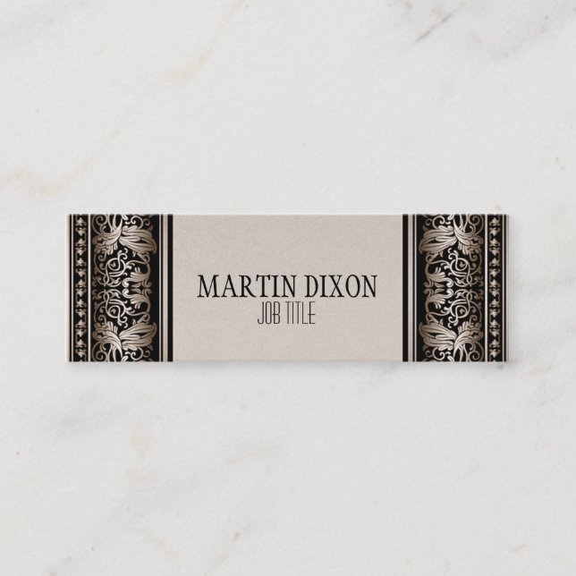 Minitarjeta De Visita Llamada delgada moderna de Brown del camello (Anverso)