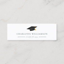 Minitarjeta De Visita Llamadas de nombre moderno para graduación 2025