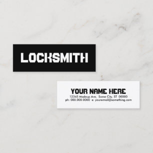 MINITARJETA DE VISITA LOCKSMITH