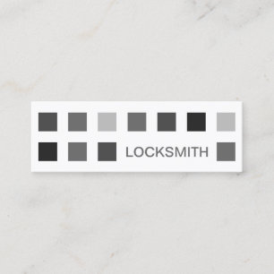 Minitarjeta De Visita LOCKSMITH (cuadrados mod)