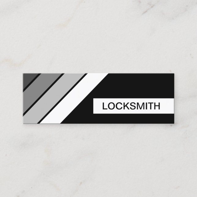 Minitarjeta De Visita LOCKSMITH retro (Anverso)