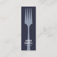 Logo de cocina minimalista del chef azul moderno