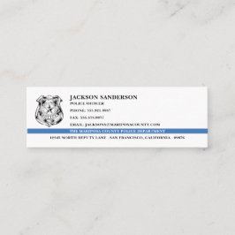 Minitarjeta De Visita Logo del Departamento de Policía