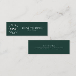 Minitarjeta De Visita Logotipo comercial moderno Empleados corporativos 
