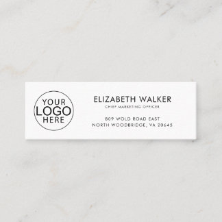 Minitarjeta De Visita Logotipo de empresa moderno personalizado para mar
