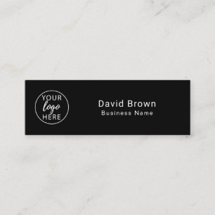 Minitarjeta De Visita Logotipo de la empresa de personalización Black