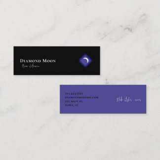 Minitarjeta De Visita Logotipo de Luna de Diamante