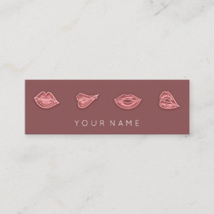 Minitarjeta De Visita Logotipo del Inyector Cosmético QrCode de Enfermer