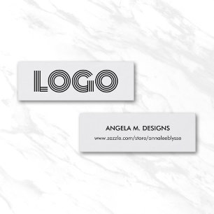Minitarjeta De Visita Logotipo minimalista moderno de tienda en línea